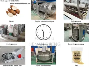Multi-Heating Method Garri Production Line Garry Processing Machine