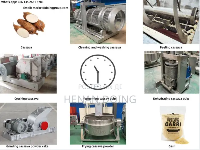Multi-Heating Method Garri Production Line Garry Processing Machine
