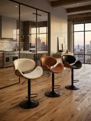 Adjustable Sofa Padded Bar Stool