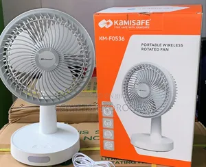 Kamisafe KM-F0536 Portable Wireless Rechargeable Rotating Table Fan