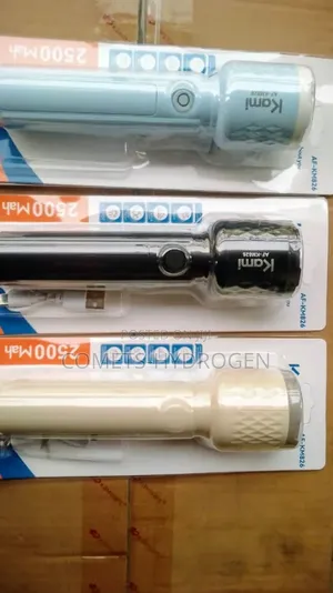 Kami AF-KM826 2500mAh Rechargeable LED Flashlight Torch Light
