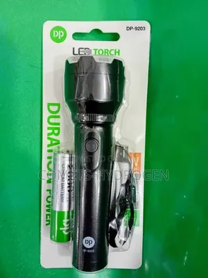 DP-9203 Rechargeable LED Flashlight With Zoom Torch - Duration Power
