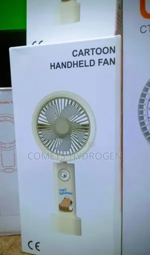 Rechargeable Cartoon Handheld Mini Fan With Base (Capybara Edition)
