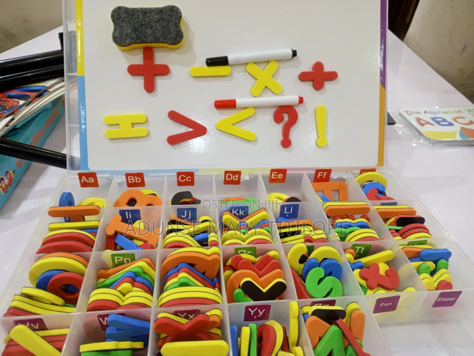 Magnetic Alphabet and Numeric Reading Box (Educational Material)