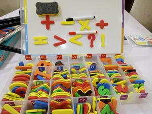 Magnetic Alphabet and Numeric Reading Box (Educational Material)