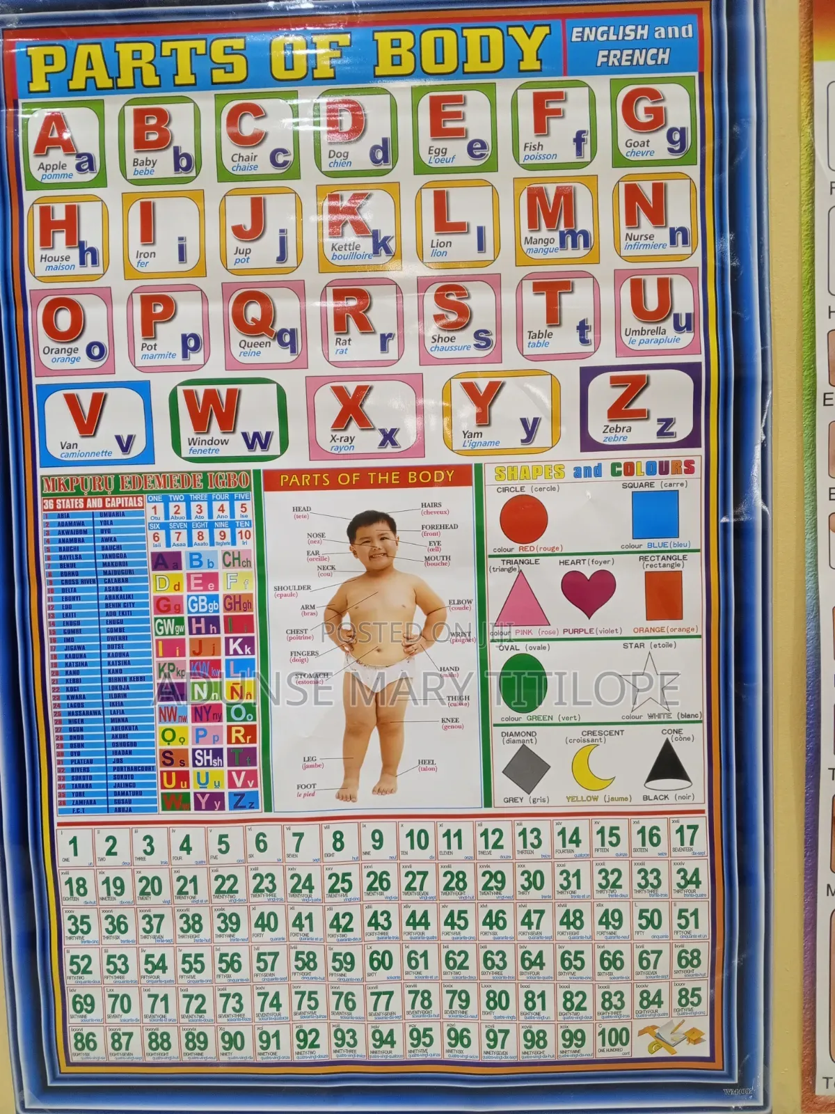 Magnetic Alphabet and Numeric Reading Box (Educational Material)
