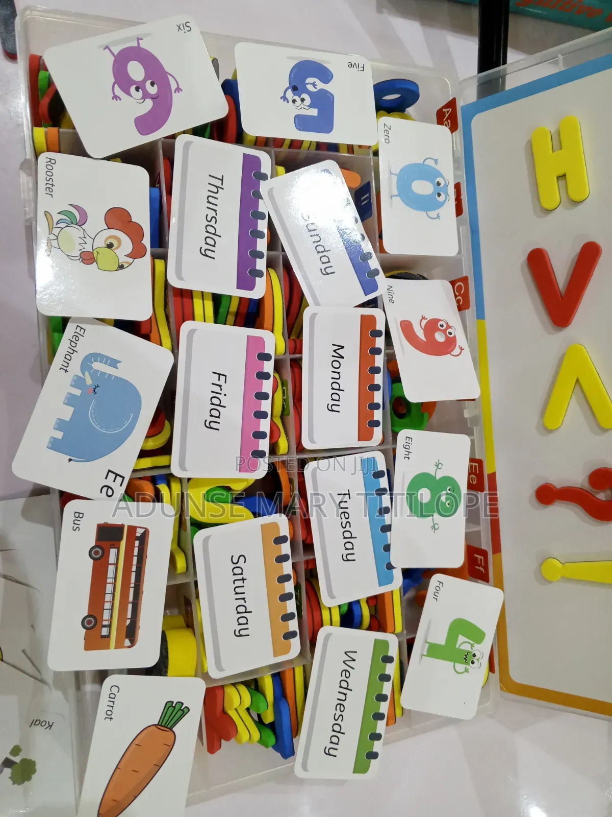 Magnetic Alphabet and Numeric Reading Box (Educational Material)