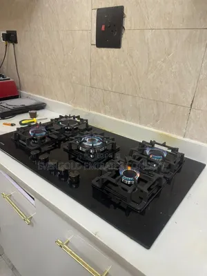 5 Burner in Built Gas Cooker Hob With Automatic Battery Ignition