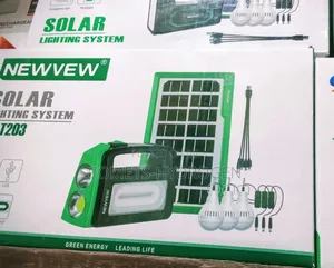 Newvew NV-T203 Rechargeable Solar Lighting System With 3 LED Bulbs