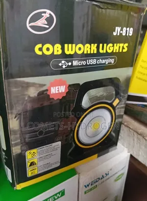 JY-819 Rechargeable LED COB Work Light Emergency Solar Camping Lamp