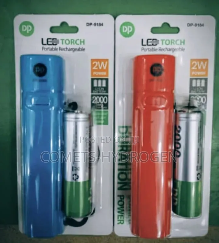 DP-9184 Portable Rechargeable 2W LED Torchlight Flashlight 2000mAh