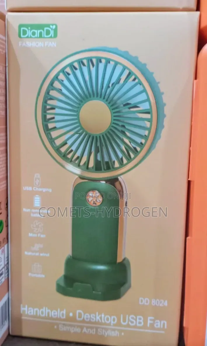 DianDi DD 8024 Rechargeable Handheld Desktop USB Mini Fan