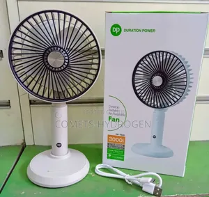 Duration Power DP-7640 Portable Rechargeable Handheld Desktop Fan