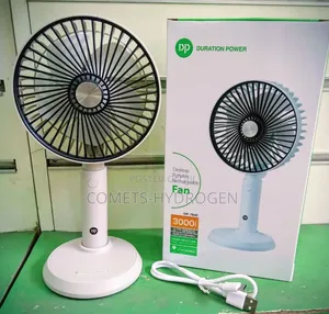 Duration Power DP-7640 Portable Rechargeable Handheld Desktop Fan