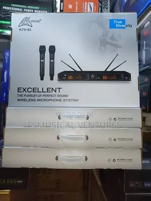 Special KTV-93 IR SYNC UHF Dual Wireless Microphone System