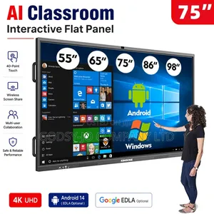 Interactive Smart Panel 65" 75" 86" 98" Smart Board for Office, Class