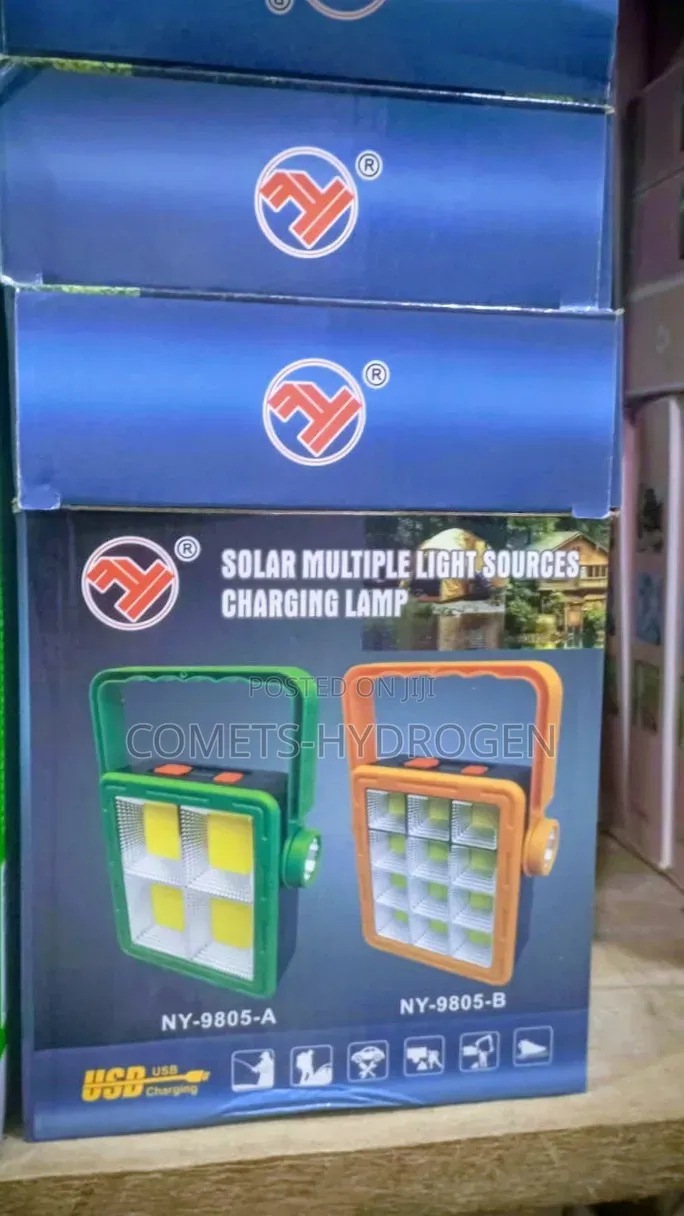 Solar Multi Light Sources Rechargeable Emergency Charging Lamp NY-9805