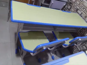 Double Student Desk Chair Set