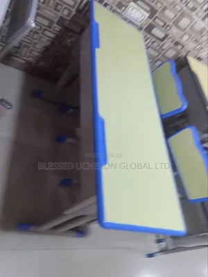 Double Student Desk Chair Set