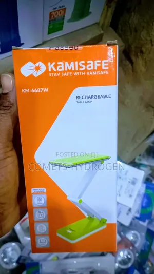 Kamisafe KM-6687W Foldable Rechargeable LED Study Table Reading Lamp