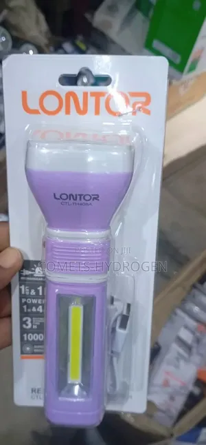 Original Lontor CTL-TH408A Rechargeable LED Torch Light Side COB