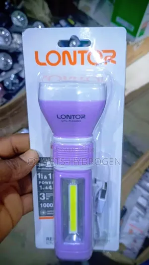 Original Lontor CTL-TH408A Rechargeable LED Torch Light Side COB