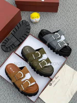 Loro Piana Leather Slides
