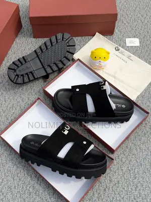 Loro Piana Leather Slides