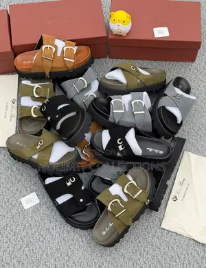 Loro Piana Leather Slides