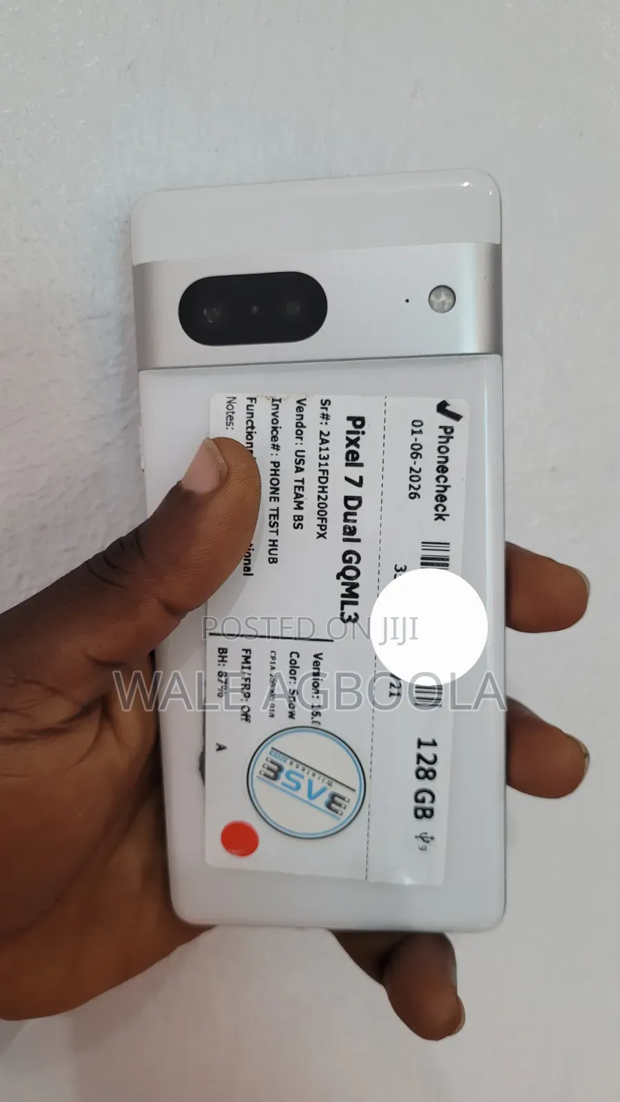 Google Pixel 7 128 GB White