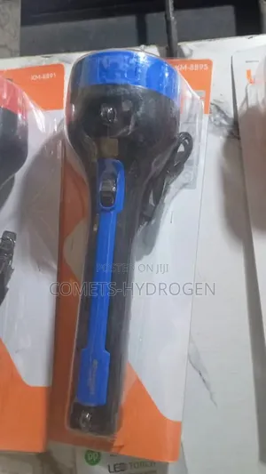 Kamisafe Rechargeable LED Torch Light Flashlight (KM-8891 / KM-8895)