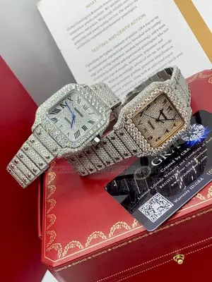 VVS Moissanite Diamond Cartier Luxury Wristwatch