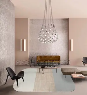 Nordic Postmodern Creative Black White, Lobby, Staircase Chandelier