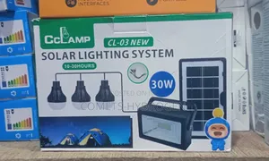 Original Cclamp CL-03 New 30W Solar Lighting System With 3 LED Bulbs