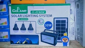 Original Cclamp CL-03 New 30W Solar Lighting System With 3 LED Bulbs