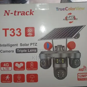 N-Track T33 12mp 4g Lte Triple Lens Solar PTZ CCTV Camera