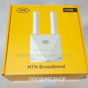 MTN Broadband CAT4 4G LTE Router (Such as Model /) Delivers High
