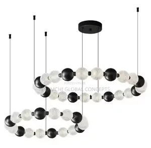 Minimalist Metal Ball Restaurant Pendant Light Luxury Living Rooms
