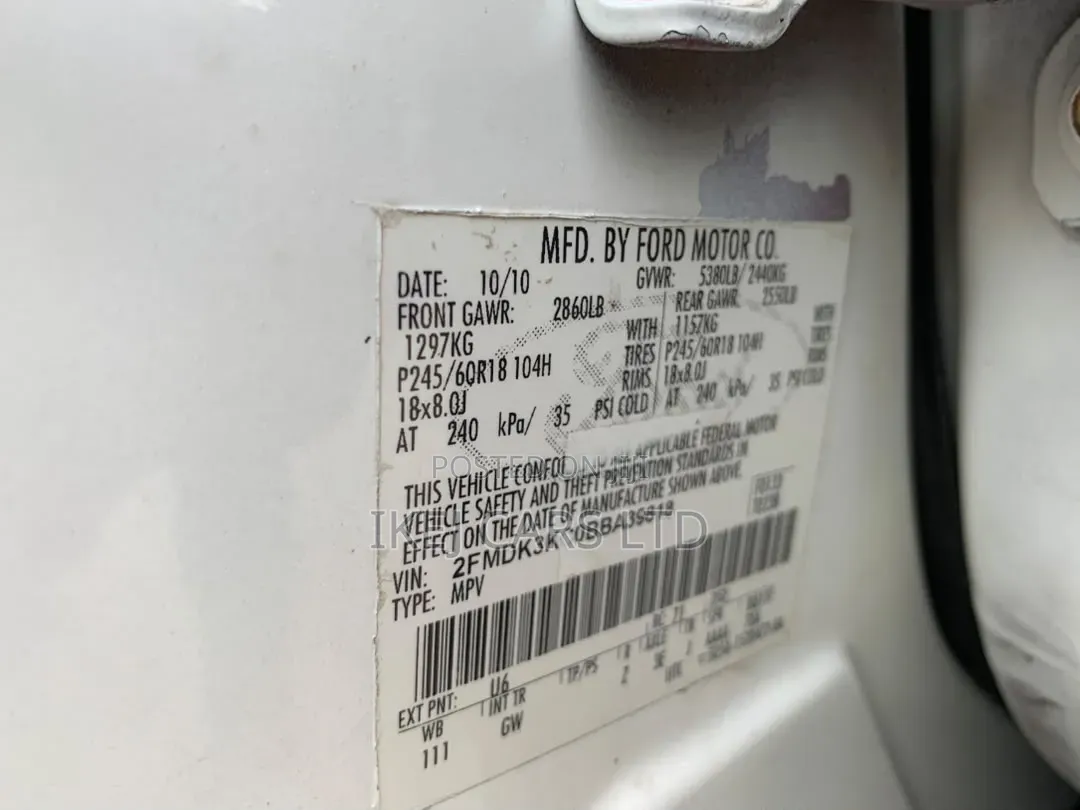 Ford Edge 2011 White