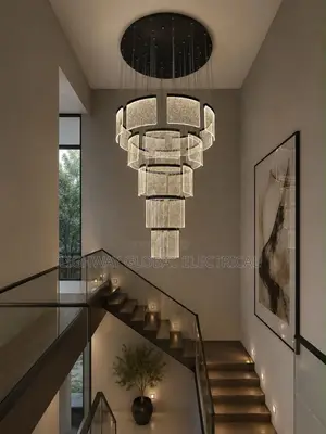 Modern Home Decor Hanging Stair Chandelier Light