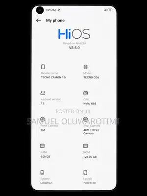 Tecno Camon 18i 128 GB Blue
