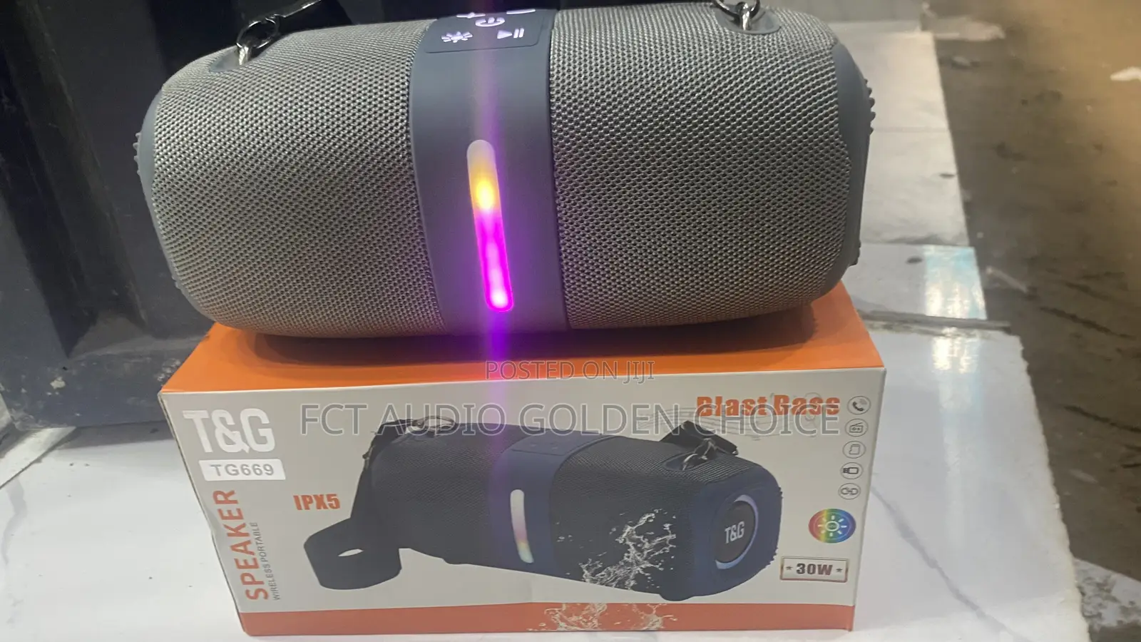 T G Bluetooth Speaker With Led Light