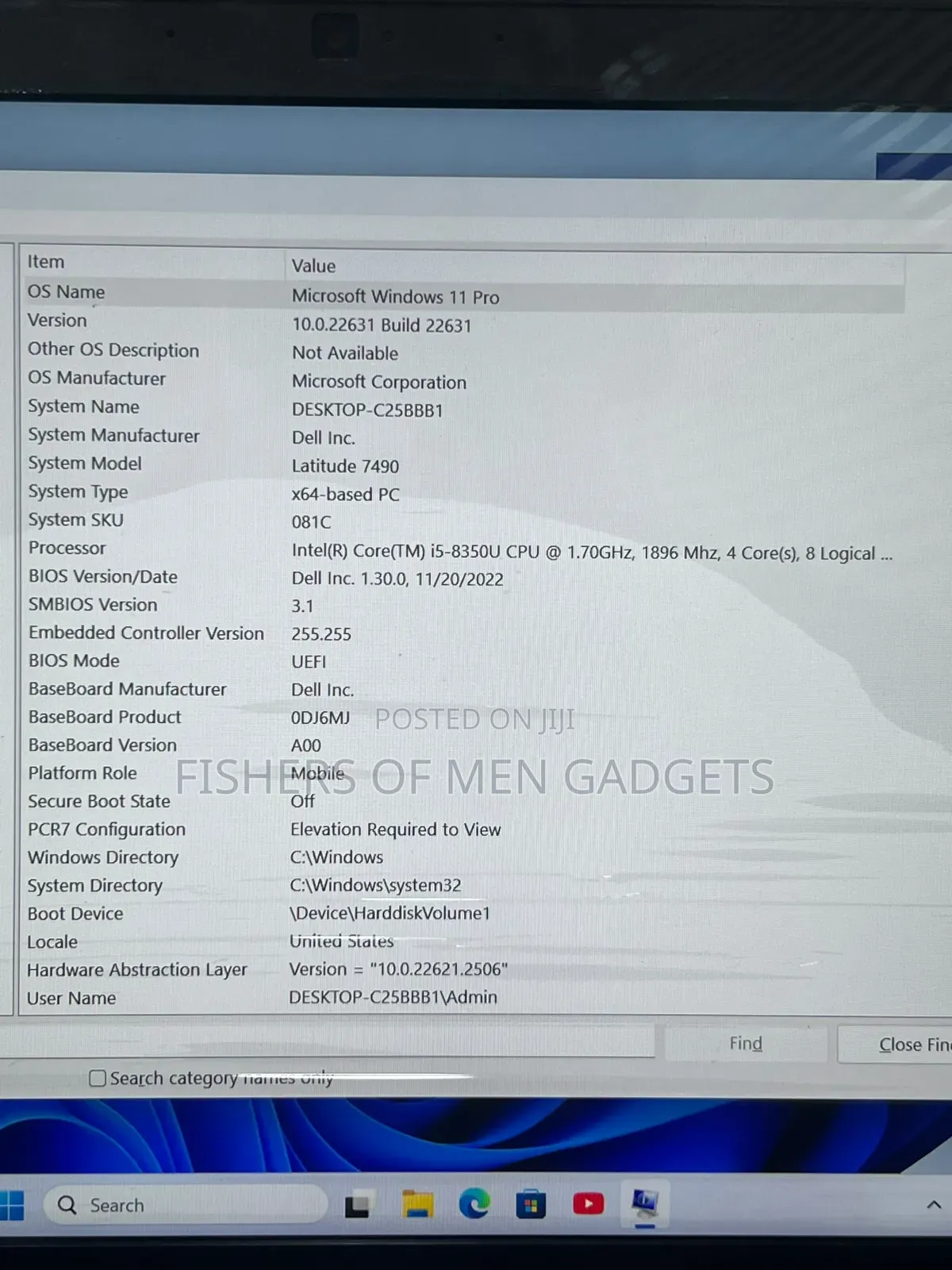 Laptop Dell Latitude 7490 8GB Intel Core i5 SSD 256GB