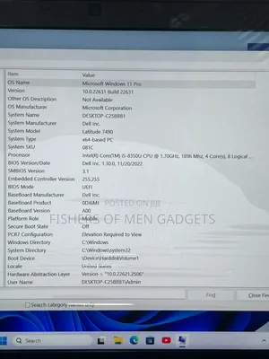 Laptop Dell Latitude 7490 8GB Intel Core i5 SSD 256GB