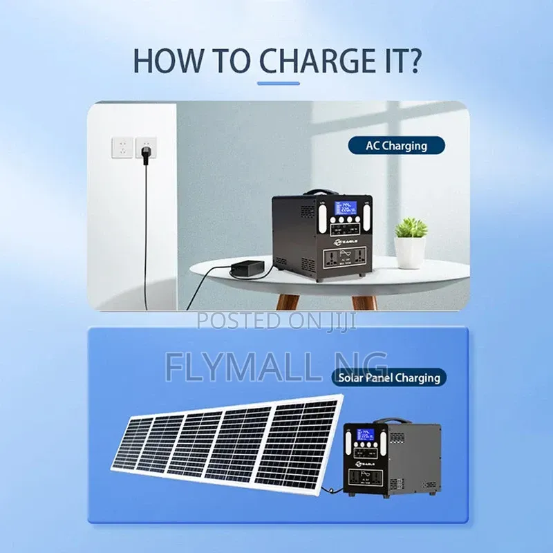 1000W Portable Power Station Solar Generator