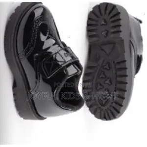 Baby Boys and Girls Covered Party Shoe -Black