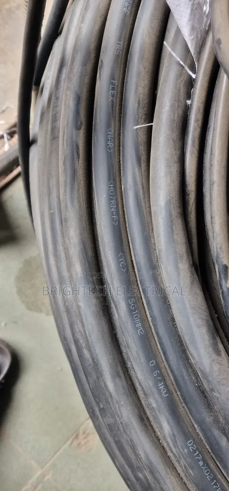 10mmx5core TRS. H07 Oil Resistance Cable