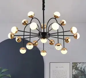 Nordic Simple Modern Ball Large Glass Pendant Chandelier.
