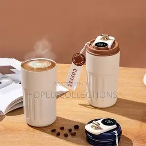Digital Display Thermos Coffee Mug 450ml