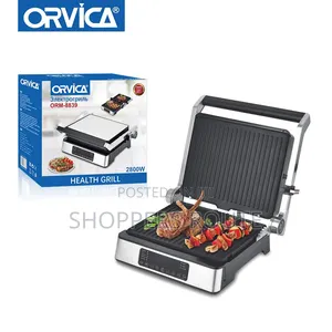 ORVICA Electric Grill Pan Non-Stick Stainless Steel Orm 8839